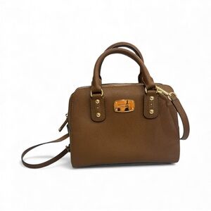 Michael Kors brown Saffiano Brown leather Satchel Handbag